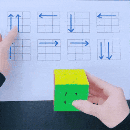 Cubo mágico cúbico de 3x3x3 piezas Moyu