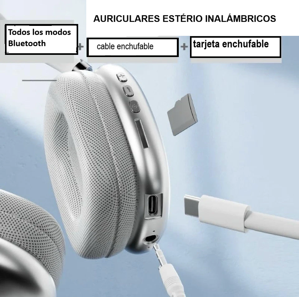 AURICULARES  DIADEMA P9 PRO MAX