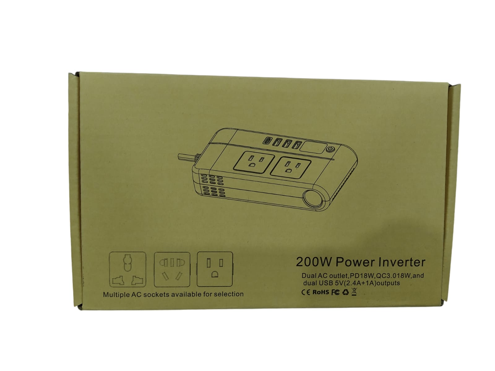 Convertidor De Corriente Para Auto 200w8