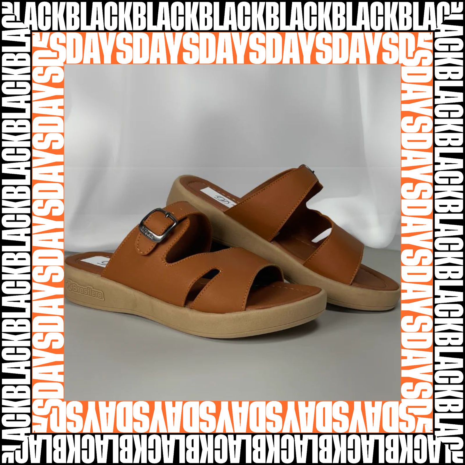 SANDALIA CON BROCHE AJUSTABLE BLACK DAYS